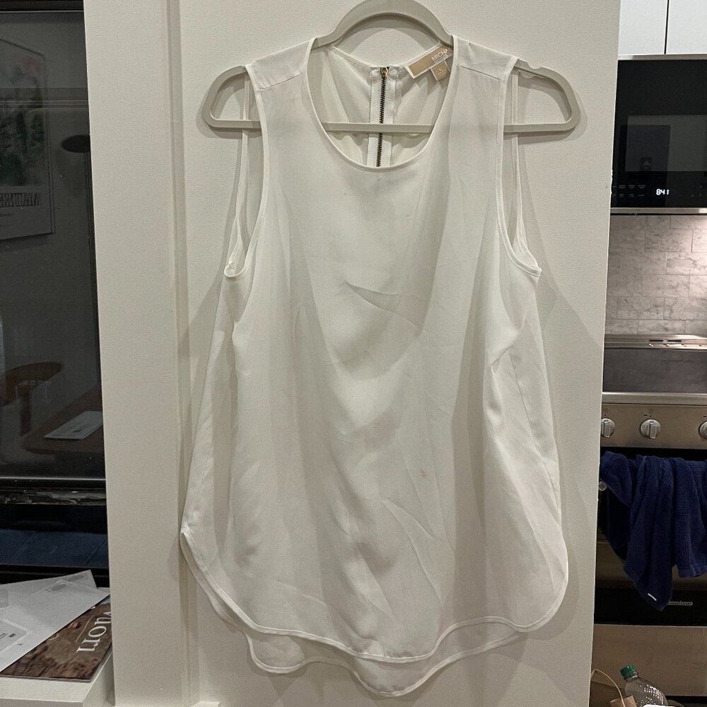 marc jacobs white silk blouse